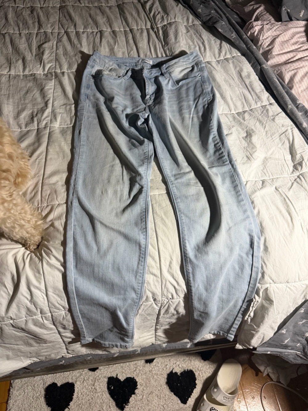 Express Light Blue Boyfriend Jeans
